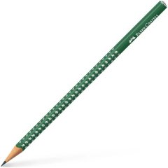 Олівець чорнографітний Faber-Castell Grip Sparkle forest green, зелений корпус 118239