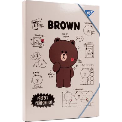 Папка для праці картонна A4 Line friends YES 500232