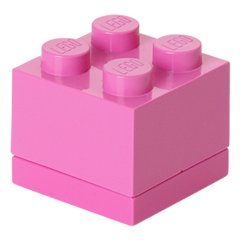 Чотирьохточковий яскраво-рожевий міні-бокс для зберігання Х4 Lego 40111739