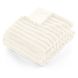 Плед з хутра кролика у смужку 130&times;170 см, айворі Tiseco 3524IVORY
