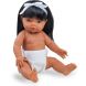 Пупс с анатомическими признаками длинные волосы девочка The Doll Factory Babylin 38 см 07.61808L
