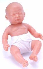Пупс з анатомічними ознаками із заплющеними очима хлопчик The Doll Factory Little tiny 24 см 02.60217