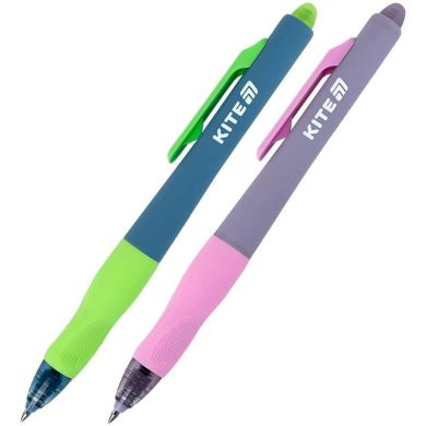 Ручка гелева автоматична пиши-стирай, синя Kite K25-100