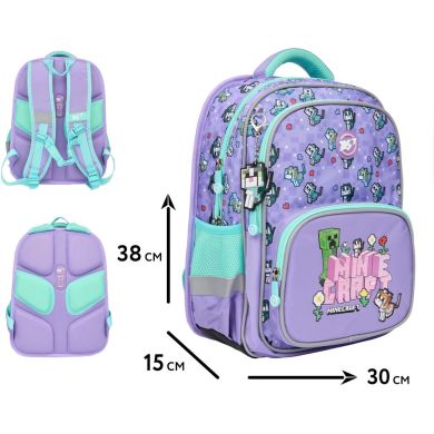Рюкзак шкільний YES 38 х 30 х 15 Minecraft Pinky 550012