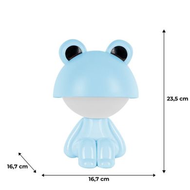 Светильник-ночник LED с аккумулятом. Cute Froggy, голубой Kite K25-316-3-3
