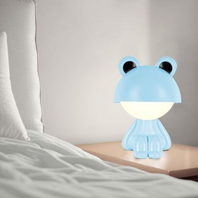 Светильник-ночник LED с аккумулятом. Cute Froggy, голубой Kite K25-316-3-3