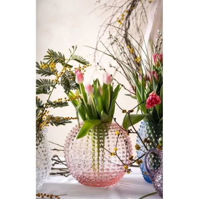 Ваза для цветов Hobnail Rosaline розовая, 2500 мл KLIMCHI 8460/18-72/27