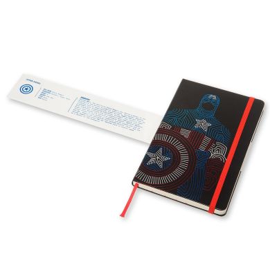 Записна книжка Moleskine Avengers 13 х 21 см 240 сторінок в лінію Captain America LEAVQP060CA