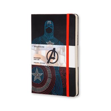 Записна книжка Moleskine Avengers 13 х 21 см 240 сторінок в лінію Captain America LEAVQP060CA