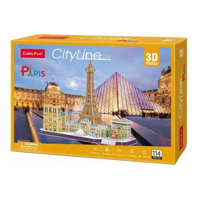 Трехмерная головоломка-конструктор CITY LINE PARIS Cubic Fun MC254h