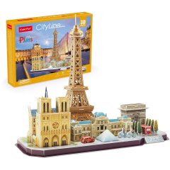 Тривимірна головоломка-конструктор CITY LINE PARIS Cubic Fun MC254h