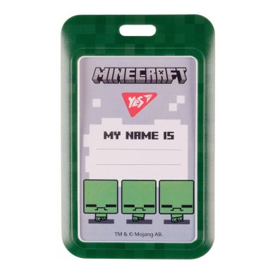 Бейдж без стрічки вертикальний Minecraft, слайдер YES 940322