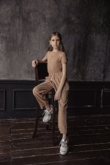 Футболка дитяча Tell Me 140 Бежевий T-542013C