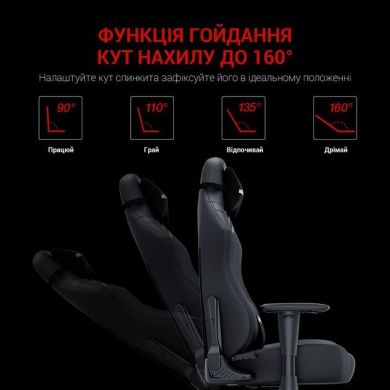 Кресло игровое Anda Seat Luna Black Size L AD18-44-B-PV/C