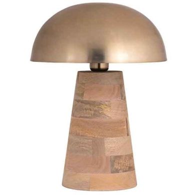 Лампа PEYO манго + абажур GOLD MATT, D31x41см Fancy home collection 490-167