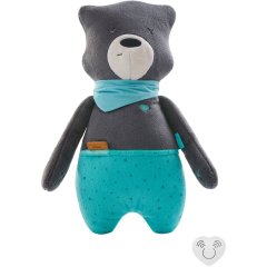 М'яка іграшка для сну MyHummy Teddy Bear Max датчиком сну 5907637944484, Графітовий
