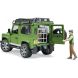 Набор игрушечный автомобиль Land Rover Defender с фигуркой лесника и собаки Bruder 02587