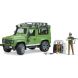 Набор игрушечный автомобиль Land Rover Defender с фигуркой лесника и собаки Bruder 02587