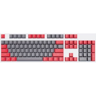 Набір кейкапів DARK PROJECT PBT KS-42 ENG/UA/RU червоно-сірі DP-KS-0042