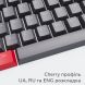 Набір кейкапів DARK PROJECT PBT KS-42 ENG/UA/RU червоно-сірі DP-KS-0042