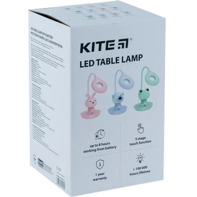 Настільна лампа LED з акумулятором Ведмідь, рожевий Kite K24-492-2-2, Рожевий