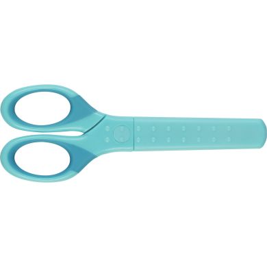 Ножиці дитячі Faber-Castell School Scissors для правшів та шульг, з ковпачком для леза, бірюзові 181554 32365