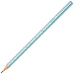 Олівець чорнографітний Faber-Castell Grip Sparkle Pearl ocean metallic корпус блакитний металік 118262
