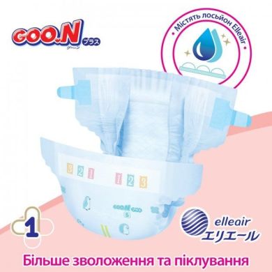 Подгузники японские Goo.N Plus для детей 6-11 кг (размер M, на липучках, унисекс, 64 шт) 843335 4902011843354
