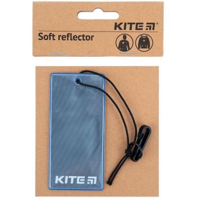 Подвеска мягкая светоотражающая, прямоугольная, синий индиго Kite K23-109-5