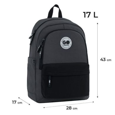 Рюкзак GoPack Education Teens 141L чорний, сірий GO26-141L-4