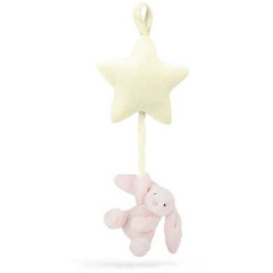 Підвіска музична Jellycat (Джеллі кет) Bashful Кролик рожевий BAMS4BP
