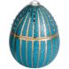 Свічка Ladenac Bois de блакитна Золоті змужки з кристалями 220г 02100200006