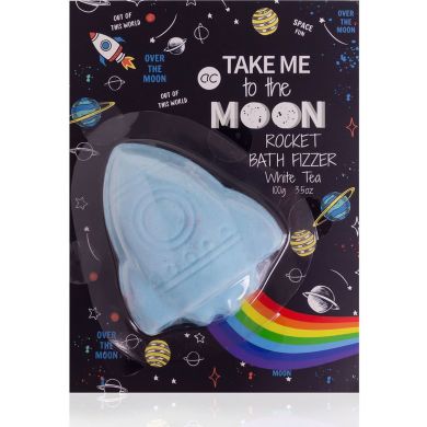 Ванна бомба TAKE ME TO THE MOON 100г у формі ракети з ефектом веселки у подарунковій коробці, аромат ACCENTRA 3555871 4015953675423