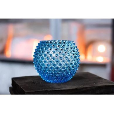 Ваза для квітів Hobnail Underlay Azure лазурна, 2500 мл KLIMCHI 8460/18-361/27, 27