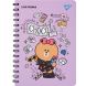 Блокнот YES А5, 80 аркушів, подвійна cпіраль з гумкою Line Friends Choco 151771