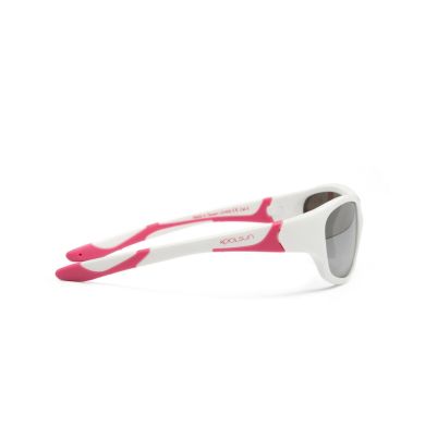 Детские солнцезащитные очки бело-розовые серии Sport (размер: 3+) Koolsun KS-SPWHCA003