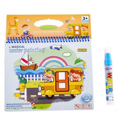 Книжечка-розмальовка водна Baby Team в асортименті 9030