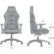 Крісло ігрове Anda Seat Luna L Grey Fabric Size L AD18-44-G-F