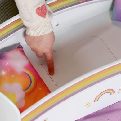 Ліжечко для ляльки BABY BORN СОН НА ВЕСЕЛЦІ (звук, світло, з постільною білизною) 835999