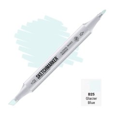 Маркер Sketchmarker 2 пера: тонкое и долото Glacier Blue SM-B025