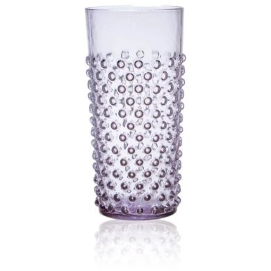 Набір 2шт Склянка для напоїв 400 мл Hobnail, лаванда, набір 2шт KLIMCHI 21013/400-19/27