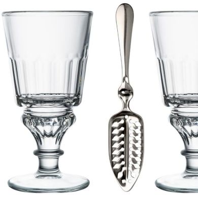 Набір для коктейлів La Rochere ABSINTHE (2 склянки 300 мл, ложка), 640501