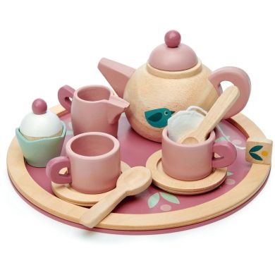 Обучающий игровой набор Tender Leaf Toys Чайный сервиз Птицы TL8239, Розовый