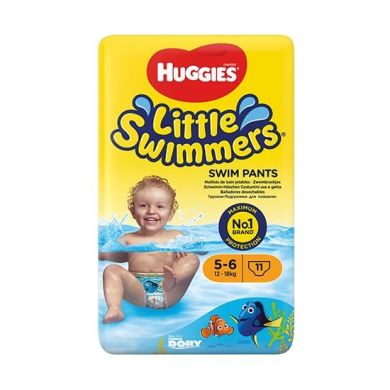Подгузники-трусики для плавания Huggies Little Swimmers размер 5-6 12-18 кг 11 шт. 2961161 5029053538426, XL