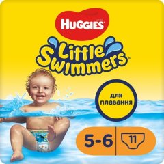 Підгузки-трусики для плавання Huggies Little Swimmers розмір 5-6 12-18 кг 11 шт. 2961161 5029053538426, XL