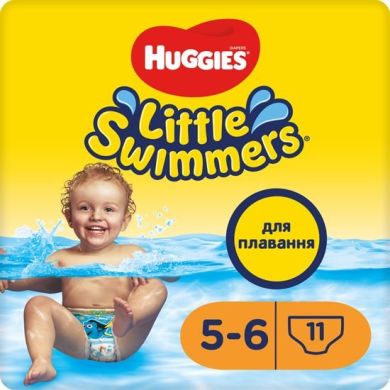 Подгузники-трусики для плавания Huggies Little Swimmers размер 5-6 12-18 кг 11 шт. 2961161 5029053538426, XL