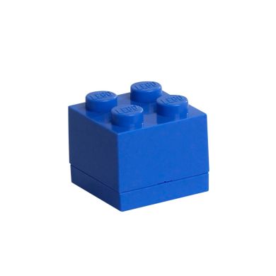 Чотирьохточковий яскраво-синій міні-бокс для зберігання Х4 Lego 40111731