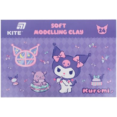 Пластилін восковий, 24 кольори, 480 г. Hello Kitty Kite HK24-089