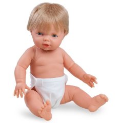 Пупс з анатомічними ознаками хлопчик The Doll Factory Babylin 38 см 07.60806