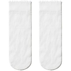 Шкарпетки для дівчаток нарядні FIORI, р.22-24, Bianco Conte FIORI